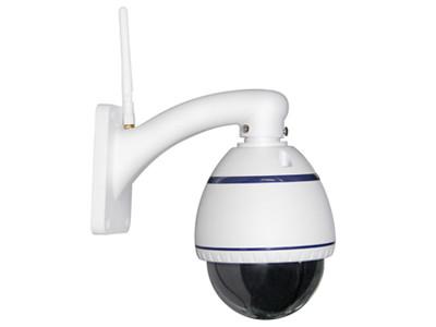 China Wireless PTZ Speed Dome IP Camera 4X Optical Zoom 3mm - 12mm Lens for sale