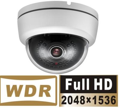 China WIFI Dynamic Range HD IP Cameras , 3.0M Three-Axis Bracket IP IR Dome Camera for sale