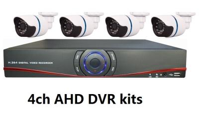 China Tragbares 4CH H.264 AHD DVR, Hallo-Geschwindigkeit 720P AHD DVR 4pcs 720P Kameras zu verkaufen