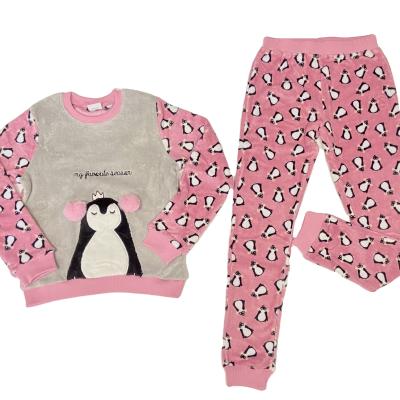 China 2022 New Cartoon Style Kids Penguin Pajamas Antibacterial Custom Made Cute Animal Factory Wholesale Custom Colorful Sleepwear for sale