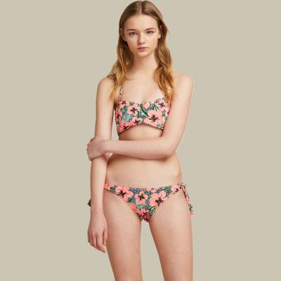 China New Style 2022 Sustainable Young Lady Summer Bikini Eco - Friendly Fabric Print Swimwear for sale