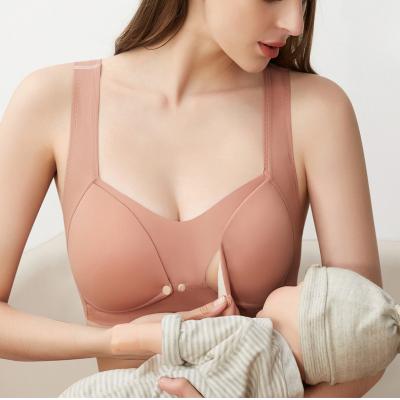 China 2022 Comfortable Women's Breathable Fashion Mommy Bra Feeding Mother's Underwear New Bra Feeling Free Large Size Bra for sale