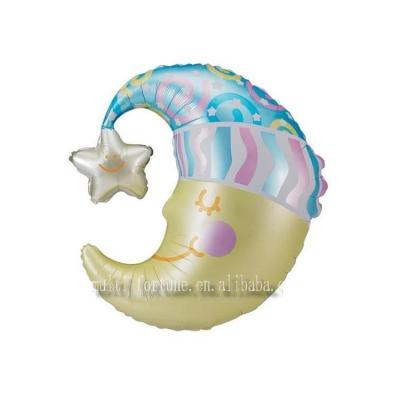 China Promotional Toy Top Quality Stars And moon shape Mini Foil Mylar Balloon for sale