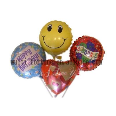 China Promotional Toy Cheap Hot Sale Top Quality Mini Mylar Foil Balloon With Colorful Stick for sale