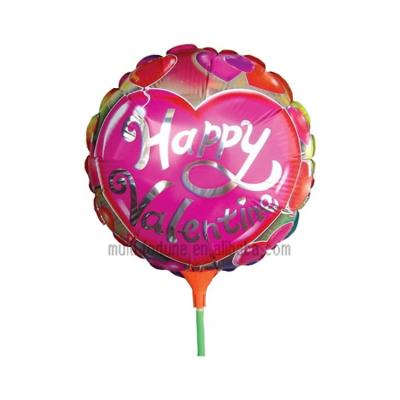 China Toy Valentine Design Promotional Mini Balloon with Sticks for sale