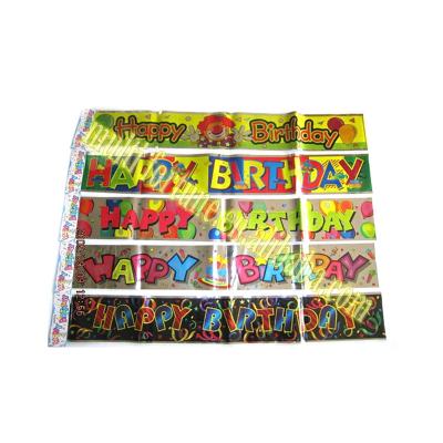 China Factory supply attractive price happy birthday foil banner MFB36 for sale