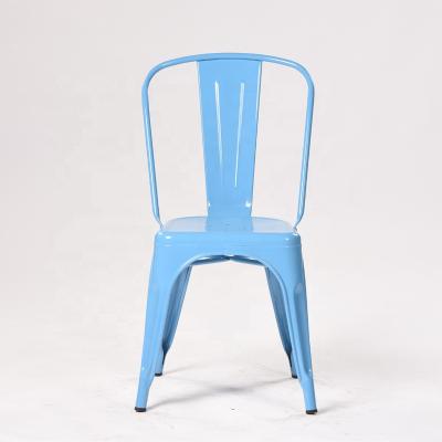 China American Classic Industrial Style Metal Minimalist Dining Chair for sale