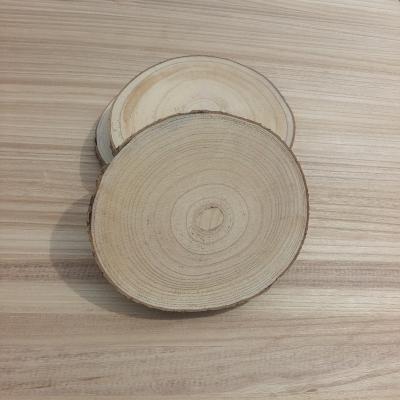 China Real Factories Custom Wholesale DIY Raw Log Slices Handmade Decorative Supplies for sale