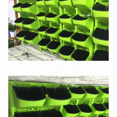 China Simply Hot Sale Garden Flower Pot Outdoor Self Watering Plastic Wall, Factory Wholesale Plastic Garden Self Watering Wall for sale