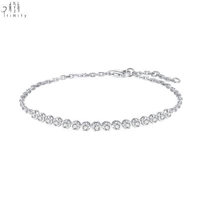 China FASHIONABLE New Products With Wholesale Price 18K White Gold Fashion Jewelry Diamond Bracelets For Women for sale