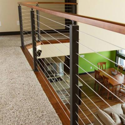 China YL Modern American Standard Deck And Stainless Stair Cable Fencing Balustrades Handrails for sale