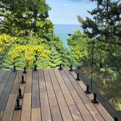 China YL Modern Fast Shipping Outdoor Stainless Steel Balustrade Railing Glass Spigot for sale