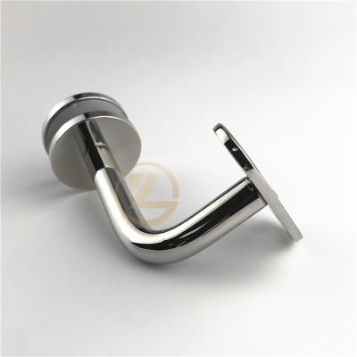 China YLSatin Modern Balustrade Or Mirror Brackets Glass To Square Pipe Tube Fixing Brackets for sale