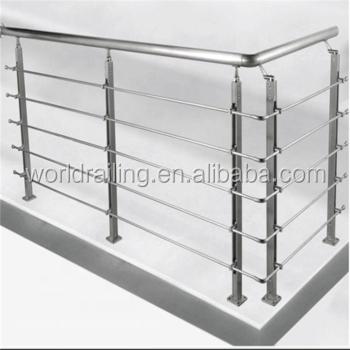 China YL Modern Stainless Steel Balcony Fence Porch Inside and Outside Baluster Columns for sale