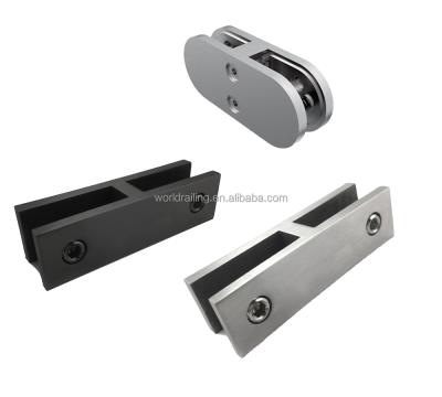 China Glass Balustrade In Different Styles Of Hotels YL Three 180 Degree Glass Bracing Clamp for sale