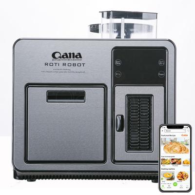 China QANA Factory Wholesale OEM Roti Robot Chapati Machine Commercial Electric Nonstick Kitchen Robot Maker Automatic Pancake Maker for sale