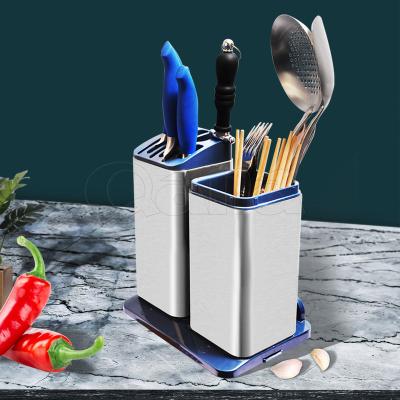 China Stored In Sanitizer Knife Holder Chopsticks Cage Built-in Smart Knife Block T Knife Kitchen Supplies Multifunctional Stainless Steel Storage for sale