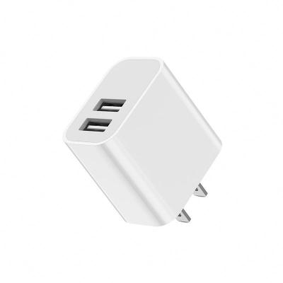 China Dual Ports 12W USB Power Charger EU UK AU Plug Wall Mount Charging Adapter For All Mobile Phones for sale