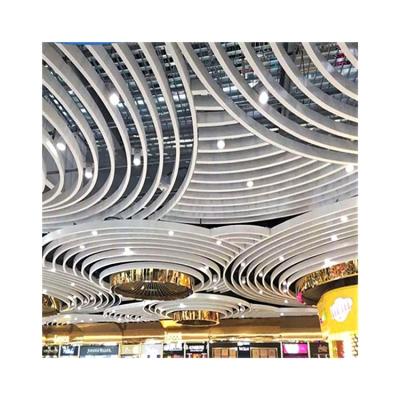 China Wholesale China Supplier Hanging Aluminum Tiles Square Hollow Board Curved Ceiling for sale