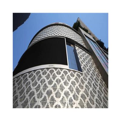 China Low Price Office Panels Exterior Aluminum Alloy Material Plate Perforated Curtain Wall Te koop