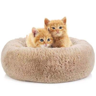 China Best House Breathable Round Soft Plush Bed Cat Dog Bed Pet Supplies Cushion Animal Sleep Sofa for sale