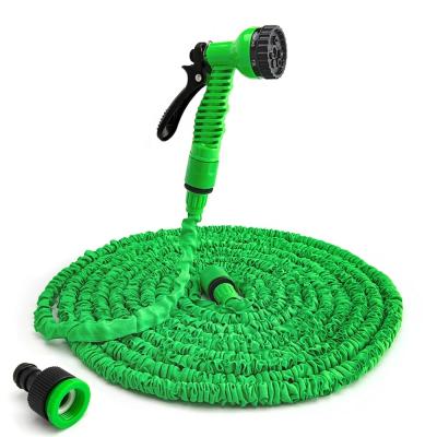 China 2021 Snake Garden Hose High Quality Flexible Retractable Rubber Hose 25FT Garden Hose High Pressure Water Gun for sale