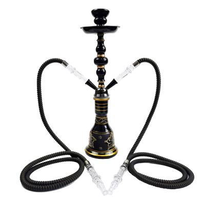 China Traditional Smooking Shisha hookah hookah with bottom flaskArabian hookaha full set of 2 water pipesglass hookah accessories for sale