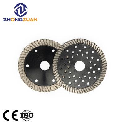 China Hot Sale High Quality Black Hot Stone Pressed Granite Cutter Blade Corrugated Marble Stone Diamond Saw Blade for sale