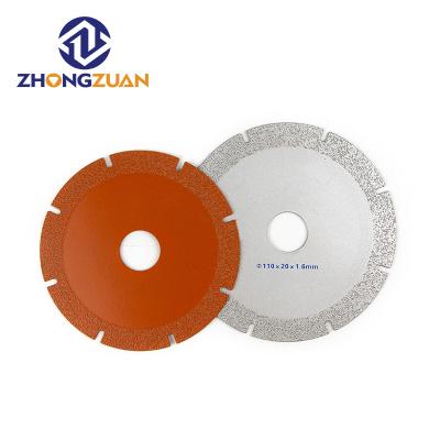 China Fast Cutting Customizable Vacuum Brazed Diamond Saw Blades For Cutter Marble Or Ceramics for sale