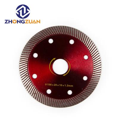 China 106mm Sharp Rock Cutter Saw Blades for Ceramic Marble Cutting for sale