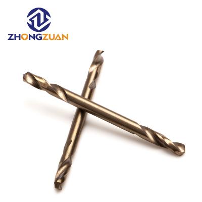 China 3mm metal hss twistt steel drill bit double head hss drill holes twist drill bit m35 high quality ground cobalt for sale