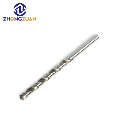 China Extra Long Stainless Steel DIN340 Hss m35 Twist Drill Bit For Metal Stainless Steel Wood PVC Panel Drilling for sale