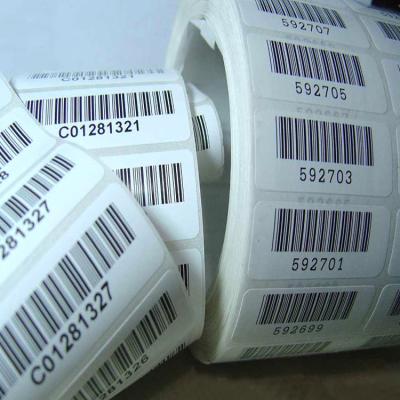 China Barcode IntelliScanner Asset Tag Pre Printed SKU Barcode Label Sticker for sale