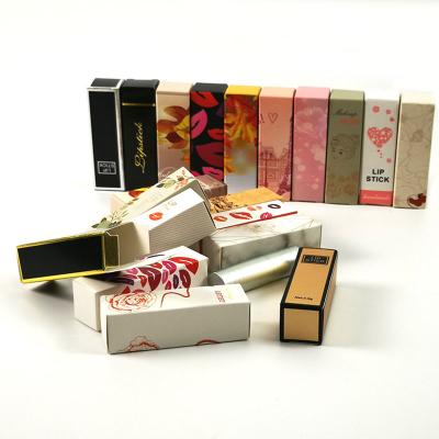 China Recycled Cosmetic Materials Logo Cosmetic Packaging Box Skin Care Gift Box Lipstick Packaging Boxes for sale