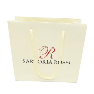 China Recyclable Recycled Custom Branded Logo Printed Cardboard Luxury Gift Shopping Paper Bag With Handle for sale