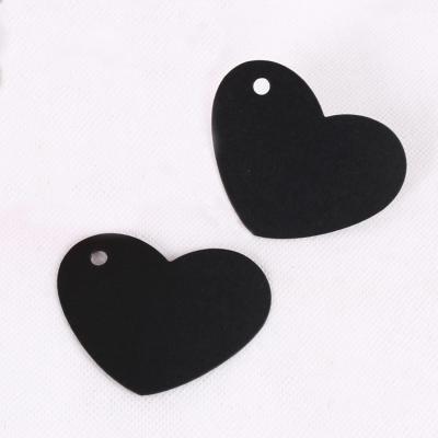 China Europe Blank Small Craft DIY Paper Card Heart Shaped Hangtag for sale