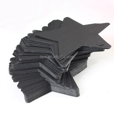 China Viable Start Design Small Black Paper Label Cheap Label for sale