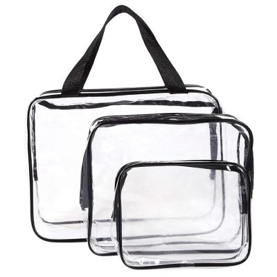 China Made Of High Quality Durable Waterproof PVC Bag Travel Pouch Makeup Cosmetic Organizer With Zipper for sale