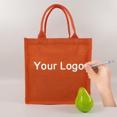 China Hot Selling Jute Handled Looking Non Woven Shopping Bags for sale