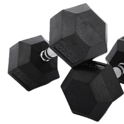 China Universal Hot Sale Dumbbells Dumbbells Dumbbells Hexagon Quality Quality Rubber Dumbbells for sale