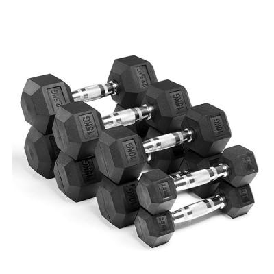 China Universal Custom Dumbles Hex Dumbbell Set Dumbells Hex Rubber Dumbbell Set Hex Dumbbell Books for sale