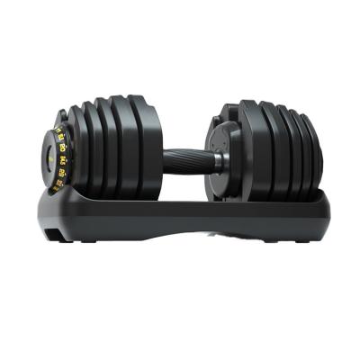 China Hot Selling Adjustable Weight 15lb 30lb 50lb 65lb 95lb Gym Adjustable Dumbbell For Sale Adjustable Dumbbell Set for sale