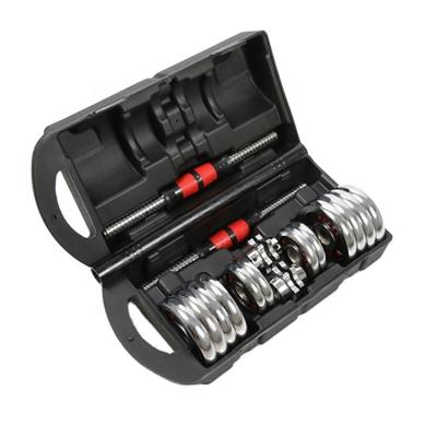 China Universal Hot Selling Adjustable Dumbbell Set 15KG 20KG 30KG 50KG Gym Equipment 40KG Dumbbell Weights for sale