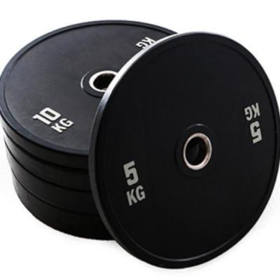 China Rubber Coated Exercise Muscle Barbell Grip Weight Plate For Weightlifting for sale