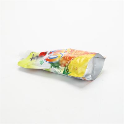 China Custom Hot Eco Friendly Foil Moisture Proof Suction Spout Liquid Plastic Packaging Bags Stand Up Pouch Spout for sale