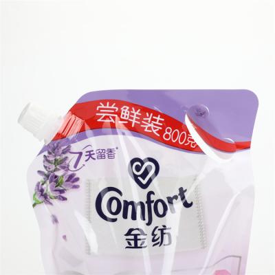 China Doypack Moisture Proof Custom Printing Plastic Holder Up Pouch Liquid Laundry Detergent Pouch Bag for sale