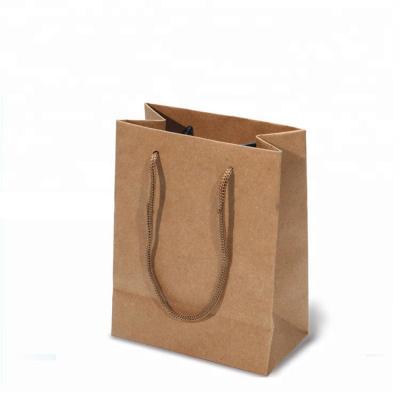 China Recyclable Biodegradable Recycle Eco Friendly Brown Square Paper Bags Milk Tea Beverage Package Brown Bottom Kraft Paper Bag With Handles for sale