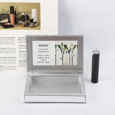 China Free Sample Silver Crystal Jewelry Box False Eyelashes Mascara Packaging Boxes Custom Logo Eco-friendly Clamshell for sale