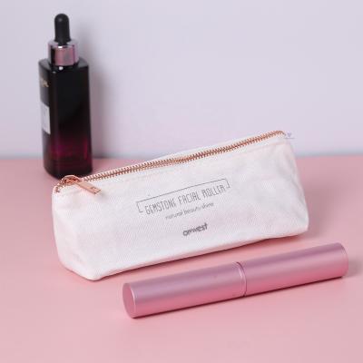 China Hot Selling Fashoion Canvas Storage Bag Makeup Brush Zipper Bag Packaging Toiletries Grab Bag Beauty Luxury Case for sale