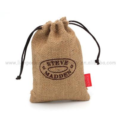 China Recycable Customize Gift Recyclable Jute Potato Sack Hessian Sack With Drawstring for sale